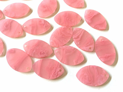 Blush Matte Storm Cloud painted Blanks Cutout, jewelry blanks, earring bead jewelry making, 32mm oval jewelry, 1 Hole oval necklace rubber