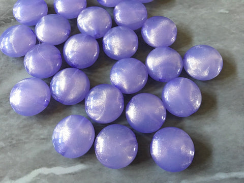 Purple SHIMMER resin round 18mm Beads, Big Acrylic big circle Beads, Bangle Beads, Wire Beaded Jewelry white bracelet statement necklace