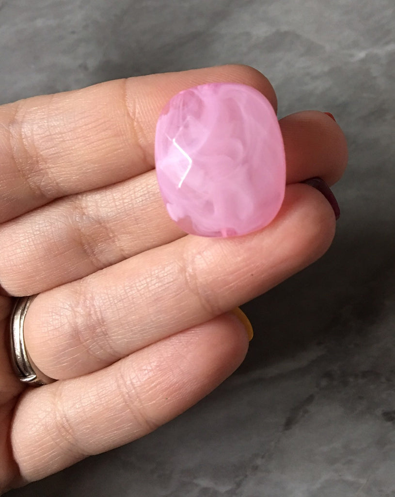 Pink Rose quartz chunky statement necklace Valentine'… - Gem