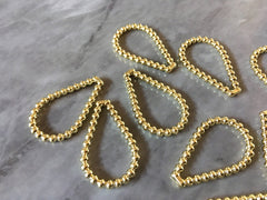 Gold Ball Earring Blanks, teardrop Necklaces Earrings focal point hardware, gold diy earring wires statement boho geometric jewlery