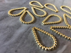 Gold Ball Earring Blanks, teardrop Necklaces Earrings focal point hardware, gold diy earring wires statement boho geometric jewlery