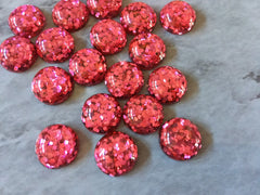 Hot Pink Resin 12mm Druzy Cabochons, jewelry making kit earring set, diy jewelry, druzy studs, 12mm Druzy stud earrings