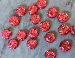 Hot Pink Resin 12mm Druzy Cabochons, jewelry making kit earring set, diy jewelry, druzy studs, 12mm Druzy stud earrings