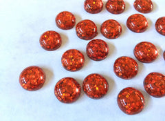 Red sparkle Resin 12mm Druzy Cabochons, jewelry making kit earring set, diy jewelry, druzy studs, 12mm Druzy stud earrings