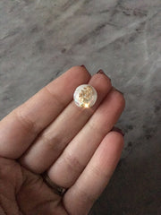 White + Gold Foil confetti Resin 12mm Druzy Cabochons, jewelry making kit earring set, diy jewelry, druzy studs, 12mm Druzy stud earrings