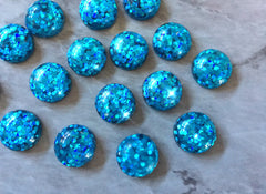 Teal light blue Resin 12mm Druzy Cabochons, jewelry making kit earring set, diy jewelry, druzy studs, 12mm Druzy stud earrings turquoise