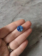Royal Blue chunky sparkle 12mm Druzy Cabochons, jewelry making kit earring set, diy jewelry, druzy studs, 12mm Druzy stud earrings