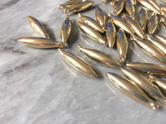 26mm Gold Bullet post earring tube blanks, gold earring, gold stud earring, gold jewelry, gold dangle earring making hoops