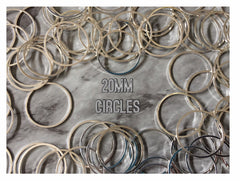 20mm silver Metal circles, bracelet necklace earrings, jewelry making, geometric earrings, triangle blanks, simple round minimalist jewelry