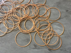 30mm Rosegold Metal circles, bracelet necklace earrings, jewelry making, geometric earrings, copper blanks simple round minimalist jewelry