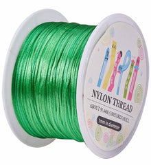 WHOLESALE Green 1mm nylon cord wedding DIY KIT for Jewelry Making chain wire wrapped bangle beads, craft supplies braid green