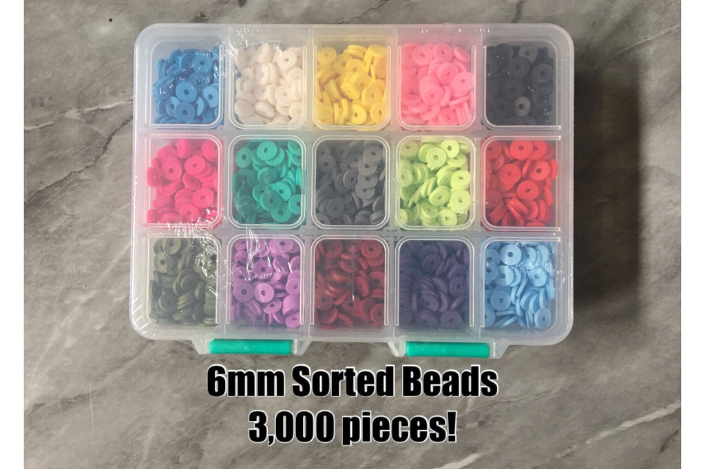 WHOLESALE beads Heishi bracelet Kit, rubber disc beads, strand beads colorful round polymer beads colorful pride clearance beads donut