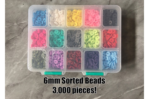 Wholesale SUNNYCLUE 1 Box 1000Pcs+ White Heishi Beads Clay Beads 8mm Heishi Clay  Beads Bulk Heishi Bead Flat Disc Bead Heishi Vinyl Bead Spacer Loose Beads  for Jewelry Making DIY Bracelets Necklaces