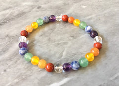 DIY Kit beads bracelet, rainbow gemstone beads, bracelet beads, colorful round glass beads colorful pride clearance beads donut gem beads