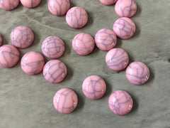 Blush Pink Crackle Dinosaur Egg resin 12mm Druzy Cabochons, jewelry making kit earring set, diy jewelry druzy studs 12mm Druzy stud earrings