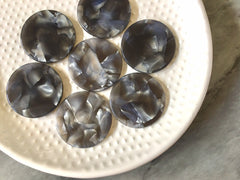 Gray Granite Tortoise Shell Acrylic Blanks Cutout, Circle blanks, earring bead jewelry making, 29mm jewelry 1 Hole circle bangle single
