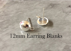 Color & Silver Earring Blanks