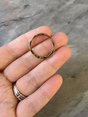 Medium Brass Circle 22mm for earrings, brass circle blanks, DIY gold earring jewelry round gold, geometric boho long necklace, twisted metal