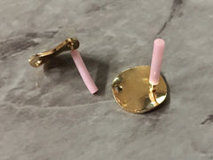 Gold mirror 15mm post earring circle blanks, gold drop earring, gold stud earring, gold jewelry, gold dangle DIY earring making metallic