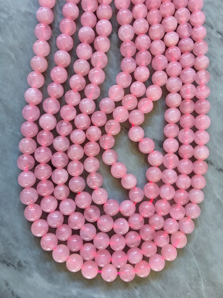 Faceted Natural Rose Quartz Beads Strands, Star Cut Round Beads, 8x7mm,  Hole: 1mm, about 49pcs/strand, 15.7 inch