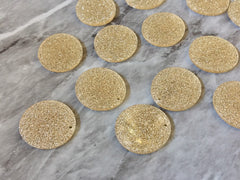 Gold Glitter Acrylic Blanks Cutout, Circle blanks, earring bead jewelry making, 25mm circle jewelry, 1 Hole circle bangle single hole