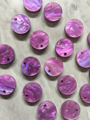 Purple Sparkle Acrylic Blanks, 12mm earring circles, dangle beads monogram earrings, acrylic blanks, circular earrings, acrylic circles