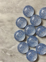 Blue Sparkle Confetti Resin 12mm Druzy Cabochons, jewelry making kit earring set, diy jewelry, druzy studs, Druzy stud earrings