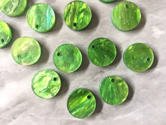 Green Sparkle Acrylic Blanks, 12mm earring circles, dangle beads monogram earrings, acrylic blanks, circular earrings, acrylic circles