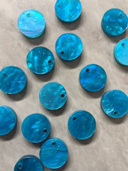 Blue Sparkle Acrylic Blanks, 12mm earring circles, dangle beads monogram earrings, acrylic blanks, circular earrings, acrylic circles