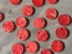 Coral Sparkle Acrylic Blanks, 12mm earring circles, dangle beads monogram earrings, acrylic blanks, circular earrings, acrylic circles