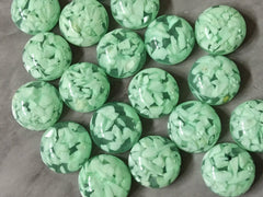 White + Mint Green Confetti Resin 12mm Druzy Cabochons, jewelry making kit earring set, diy jewelry, druzy studs, Druzy stud earrings