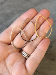 Metal Thin Wire Oval 32mm for earrings, gray blanks, DIY gold earring jewelry round gray earrings, geometric boho long necklace silver gold