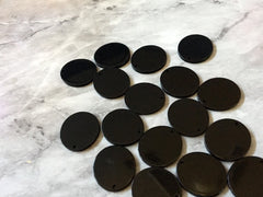 Black Acrylic Blanks Cutout, Circle blanks, earring bead jewelry making, 25mm circle jewelry, 1 Hole circle bangle single hole
