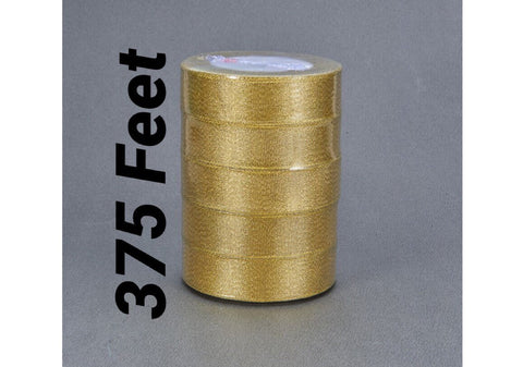 WHOLESALE gold glitter 25 Yard Spool for Wedding Party Decoration, DIY Craft 375 FEET 1” spool craft supplies Clearance colorful dress