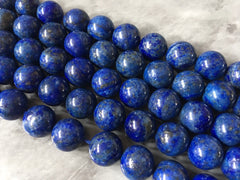 LAST CHANCE Natural Lapis Lazuli Beads Strands, dark Blue, 10mm about 19pcs/strand, 7.6inches, navy blue wholesale agate