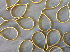 Gold Thick Wire Oval 34mm for earrings, gold circle blanks, DIY gold earring jewelry round gold earrings, geometric boho long necklace