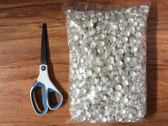 WHOLESALE 10,000 Platinum Silver flower petal bead caps, 12mm jewelry making, crystal caps, bead caps necklace making