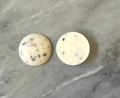 Terrazzo Cream Resin Acrylic Blanks Cabs, 25mm round blanks, earring jewelry making, stud earring blanks, cabochon wire wrapping