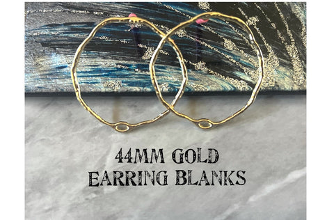 20mm Gold post earring blanks drop earring, stud earring jewelry dangl –  Swoon & Shimmer