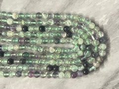 Natural Fluorite Beads 8mm Bead Strand, Stone jewelry Making Wire Bangles, long necklaces, tassel necklace, green glass gemstone clear