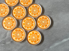 Orange Slice Blanks orange Acrylic Blanks Cutout, earring jewelry making, stud earring blanks, fruit earrings jewelry
