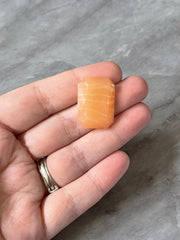 Orange Creamsicle Acrylic Blanks Cabs, 25mm rectangle blanks, earring jewelry making, stud earring blanks, cabochon wire wrapping pendant