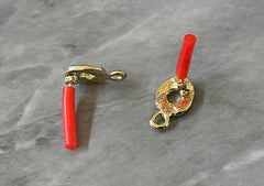 14mm Gold post earring blanks drop earring, stud earring jewelry dangle DIY earring making circle fancy drop evening earrings