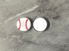 Baseball Blanks black white Acrylic Blanks Cutout, earring jewelry making, stud earring blanks, softball mom earrings jewelry