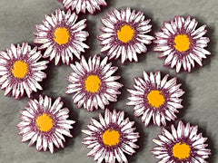 Pink Glitter Sunflower Acrylic Blanks Cutout, earring jewelry making, stud earring blanks, flower shape floral earrings jewelry, magenta