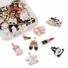 WHOLESALE Fashion Charms, girly gold charms, lipstick shoes sweaters cardigan sale clearance