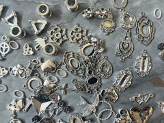 WHOLESALE Metal Jewelry DIY Findings Choker mandala Necklaces Bracelet Making, silver gold clearance sale pendant rhinestone holder