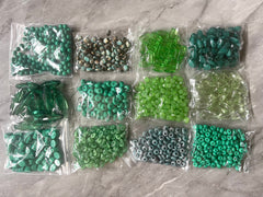 WHOLESALE Green Acrylic Beads Soup Jewelry DIY Findings Choker mandala Necklaces Bracelet Making, silver gold clearance sale pendant