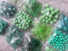 WHOLESALE Green Acrylic Beads Soup Jewelry DIY Findings Choker mandala Necklaces Bracelet Making, silver gold clearance sale pendant