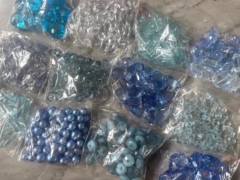 WHOLESALE Blue Acrylic Beads Soup Jewelry DIY Findings Choker mandala Necklaces Bracelet Making, silver gold clearance sale pendant